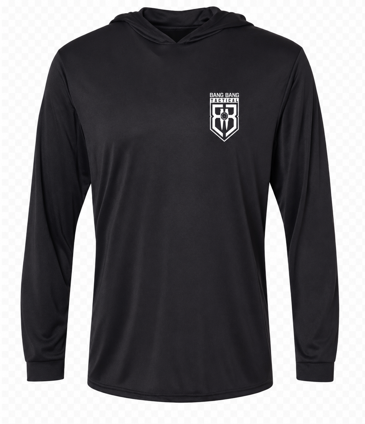BBT Performance Hooded Long Sleeve Shirt (Black-S)